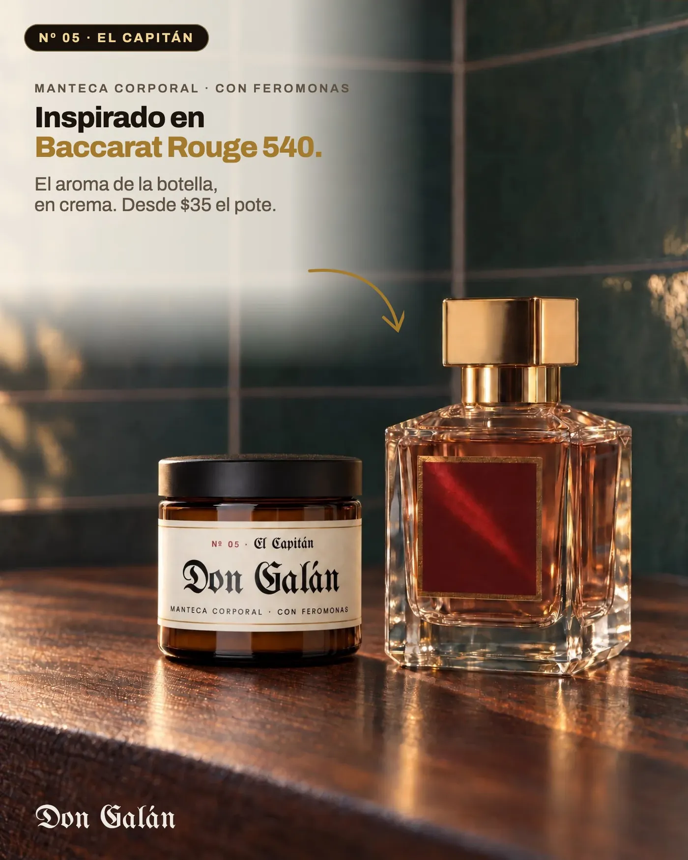 Don Galán El Capitán, inspirado en Baccarat Rouge 540