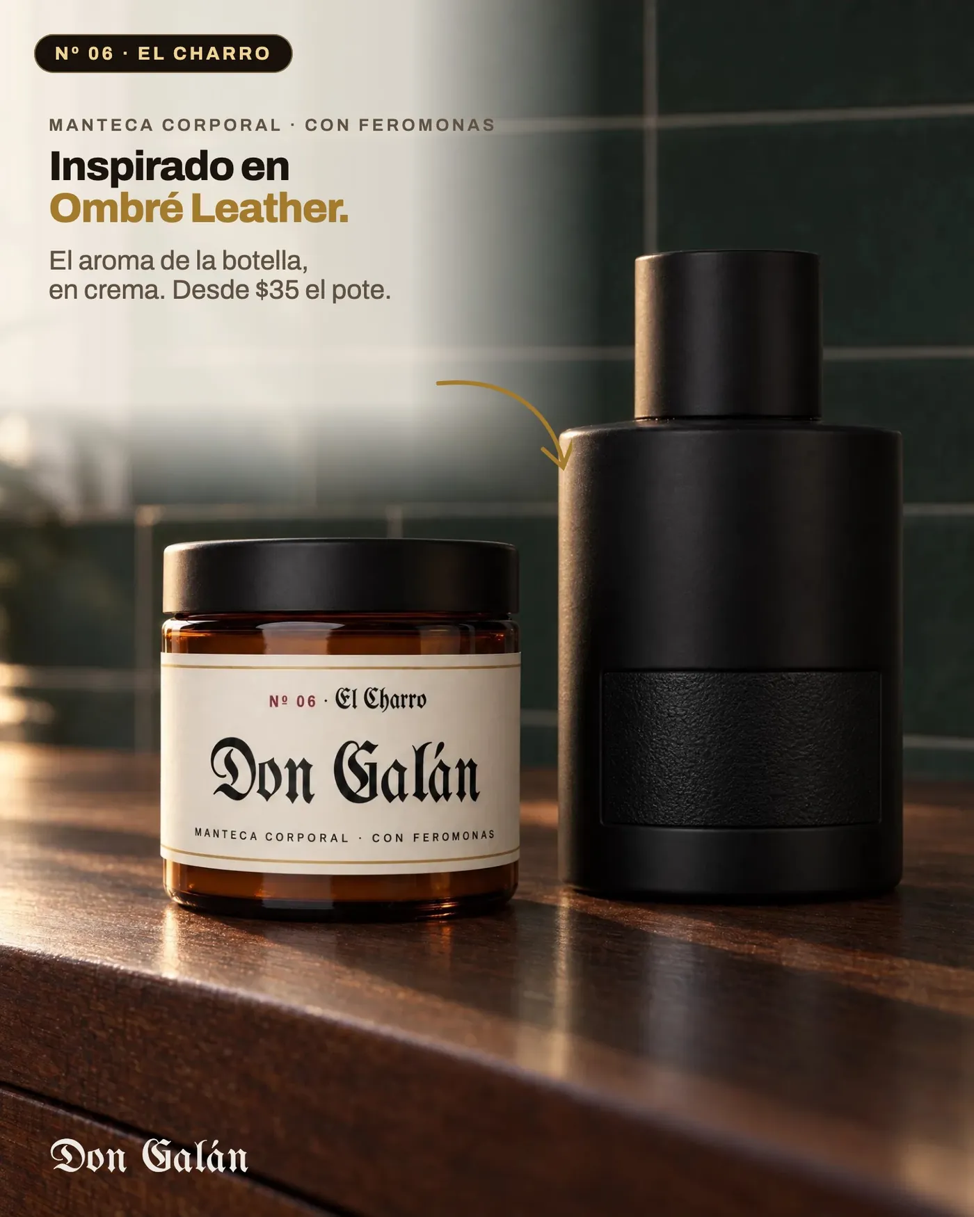 Don Galán El Charro, inspirado en Ombré Leather