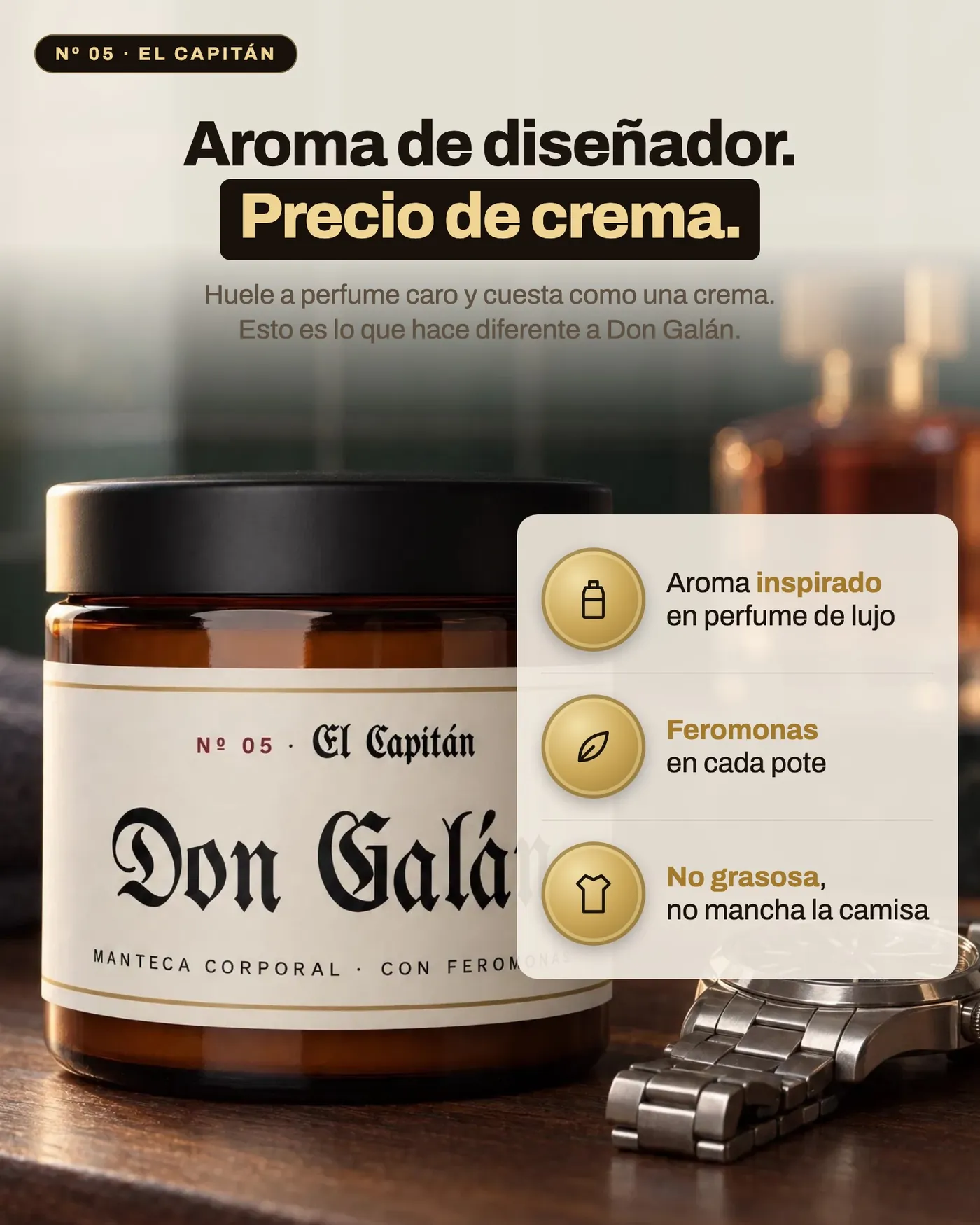 Aroma de diseñador, precio de crema