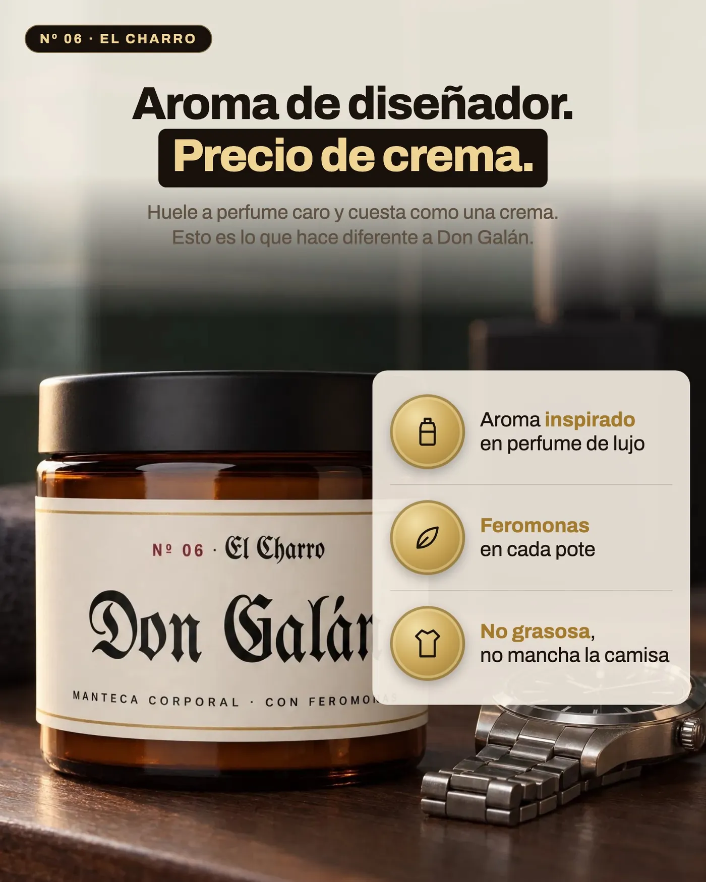 Aroma de diseñador, precio de crema