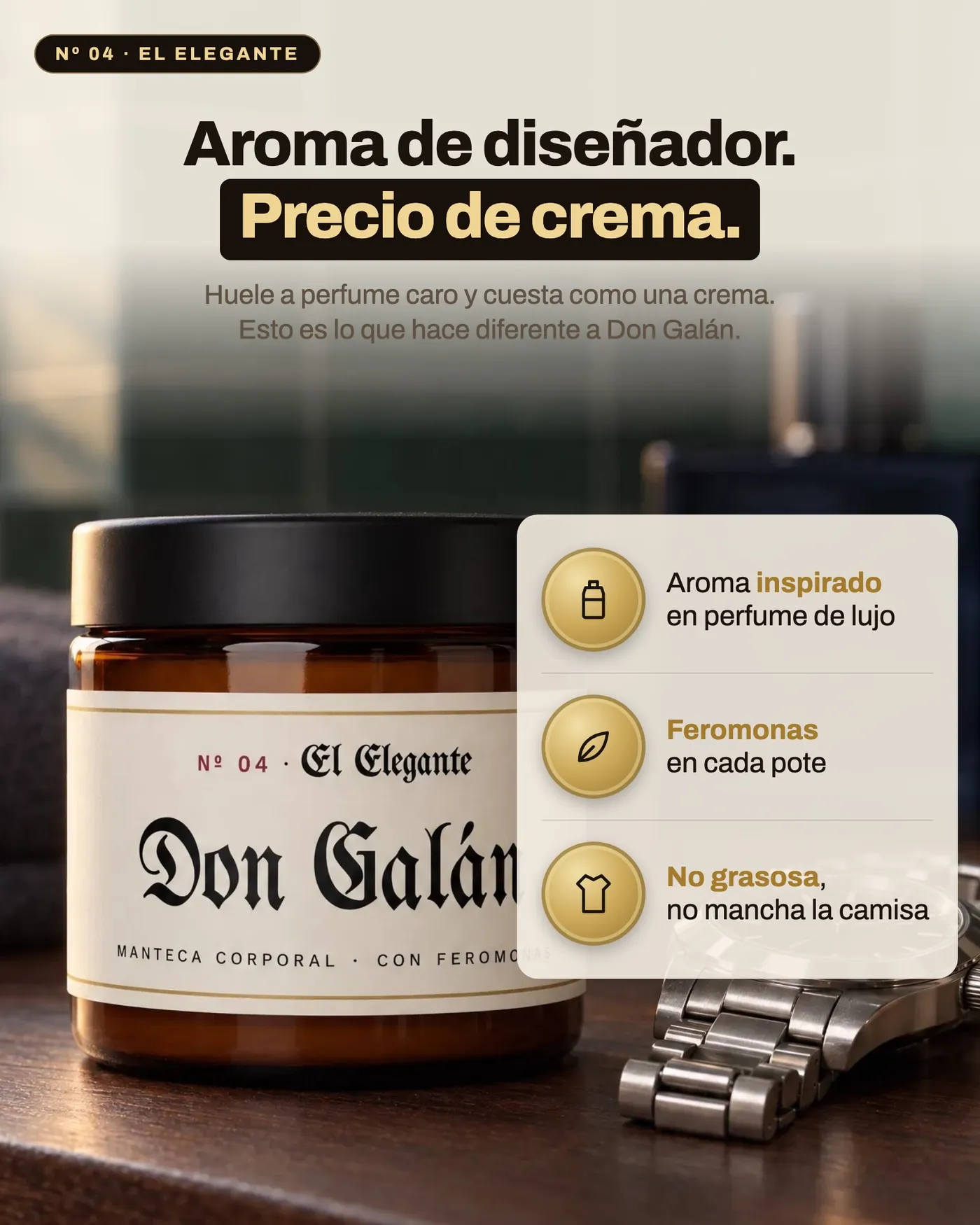 Aroma de diseñador, precio de crema