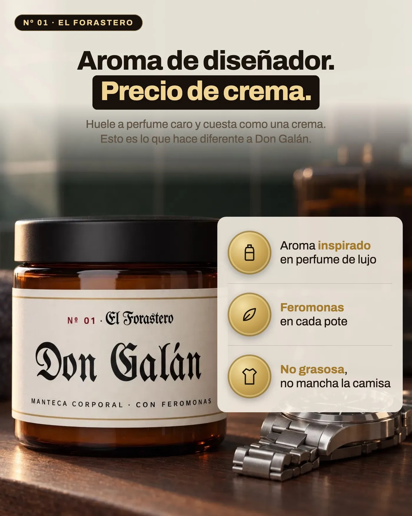 Aroma de diseñador, precio de crema