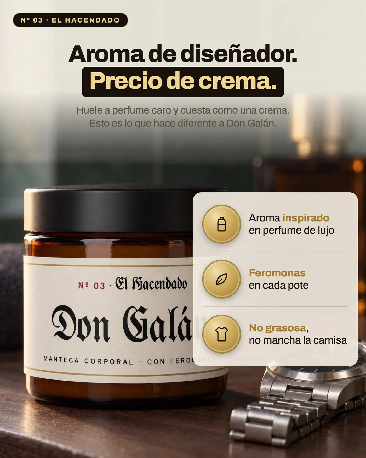 Aroma de diseñador, precio de crema