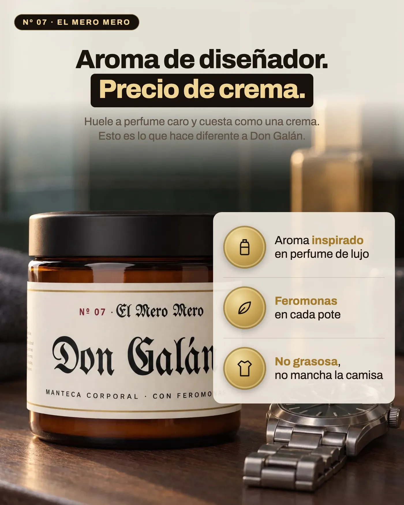 Aroma de diseñador, precio de crema